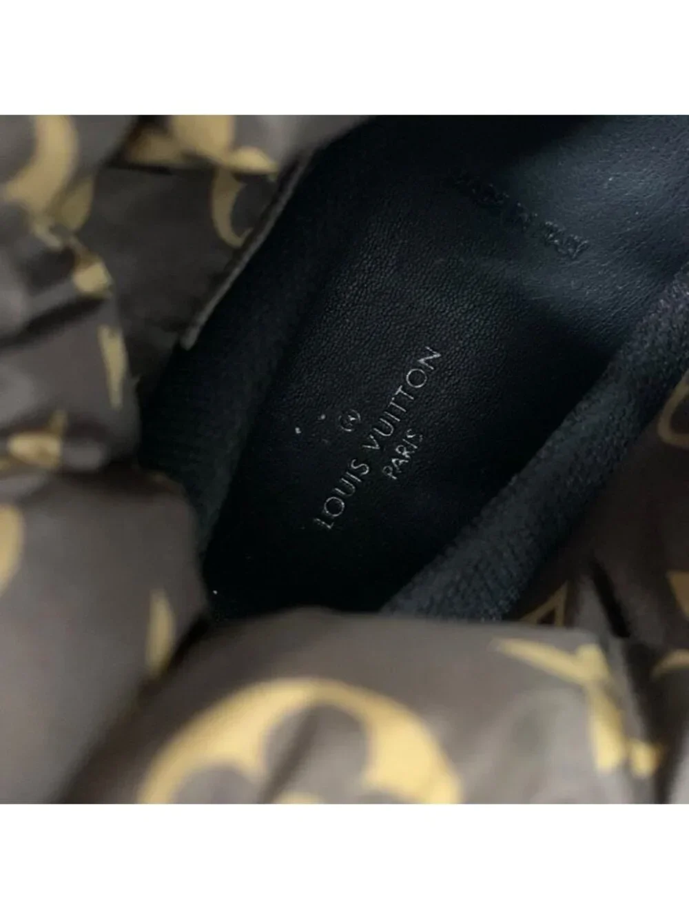Louis Vuitton Pillow Line Monogram Boots Short Shoes Nylon Khaki Brown - Picture 8 of 10